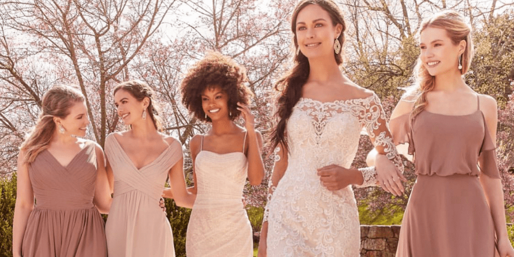 bridesmaid dress colors that are unexpected