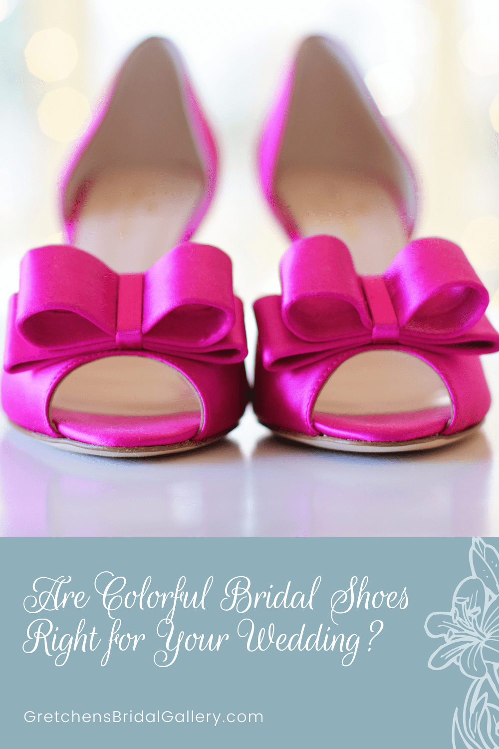 wedding day colorful bridal shoes