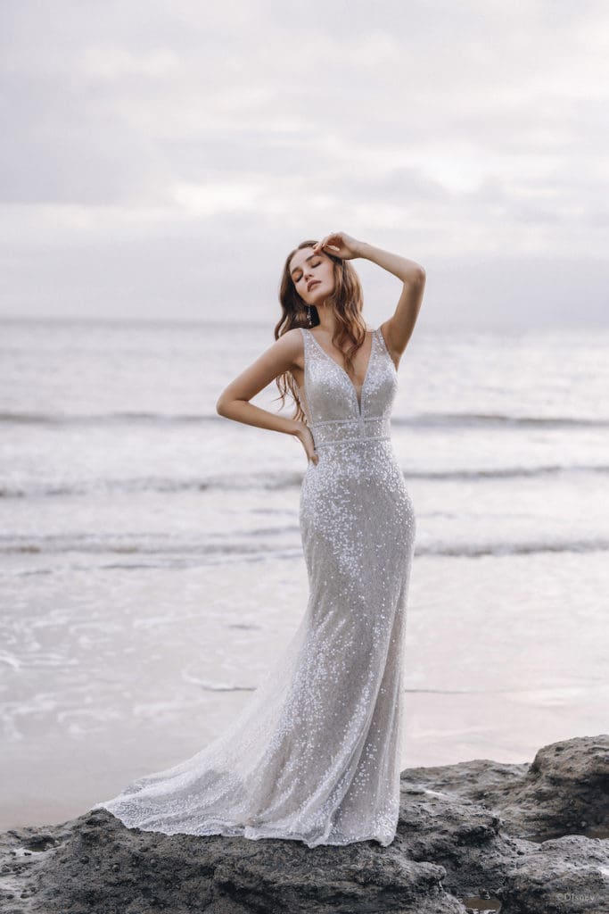 Ariel inspired wedding gown