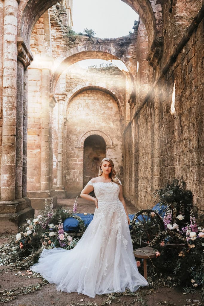 Aurora inspired disney bridal gowns
