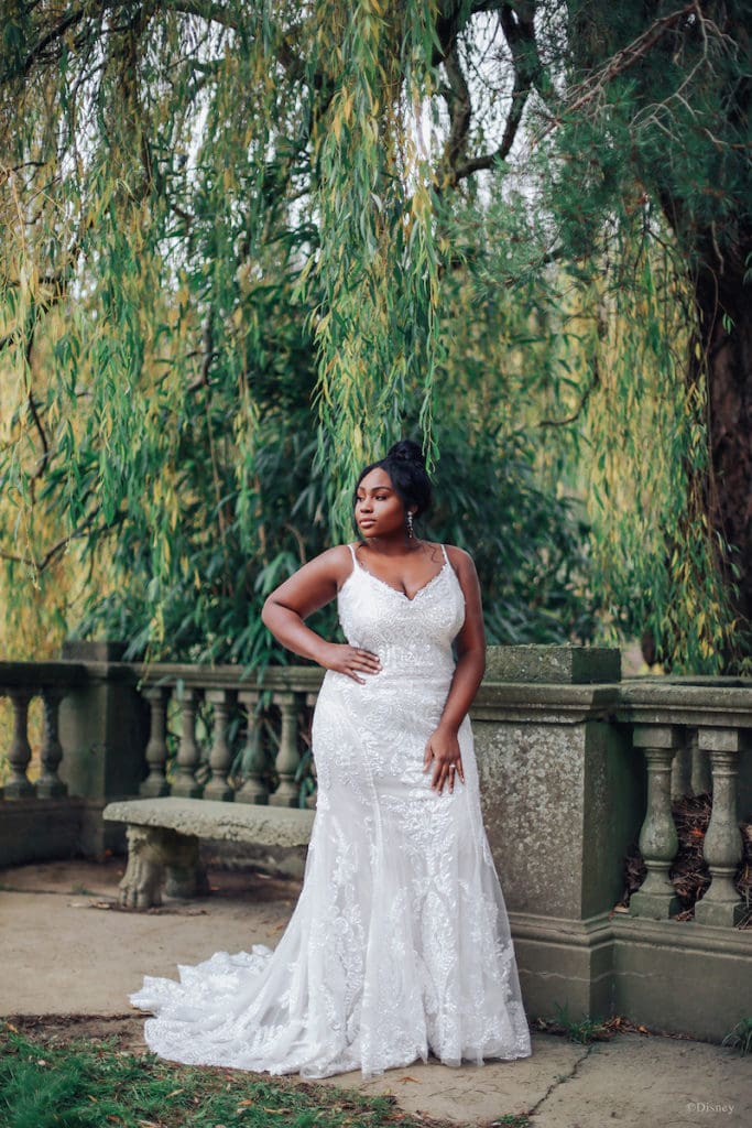 Tiana inspired Disney bridal gown