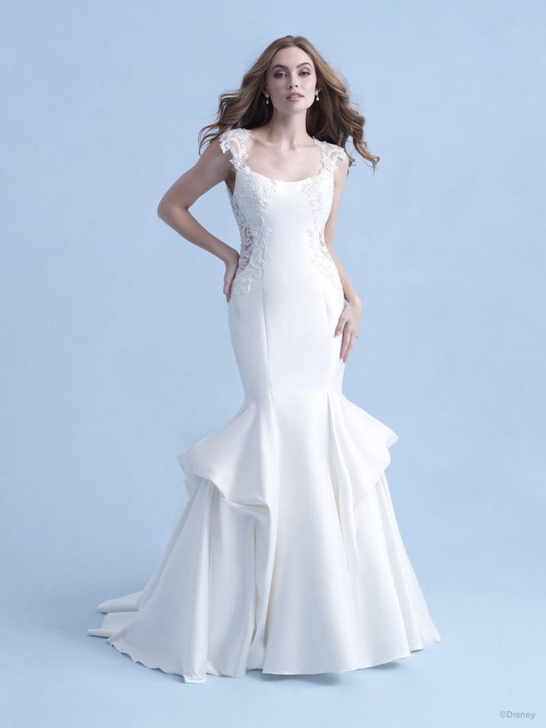 elegant ariel disney wedding gowns
