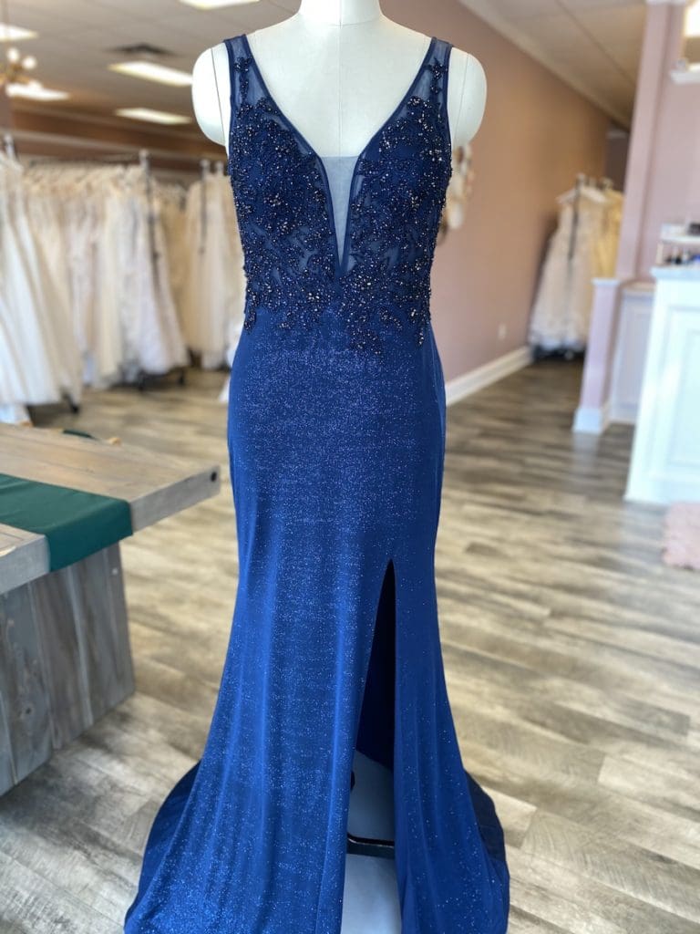 beaded formal gown